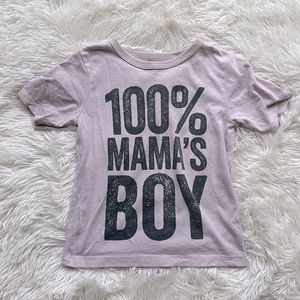The Children’s Place ‘100% Mama’s Boy’ Pink Tshirt Shirt Tee Size 3T